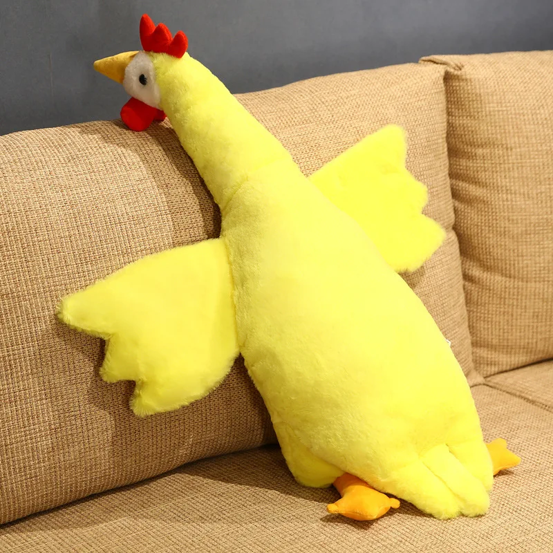 

Zqswkl 50/80/130cm chicken doll pillow plush toy simulation large stuffed animals soft doll girls christmas birthday gift