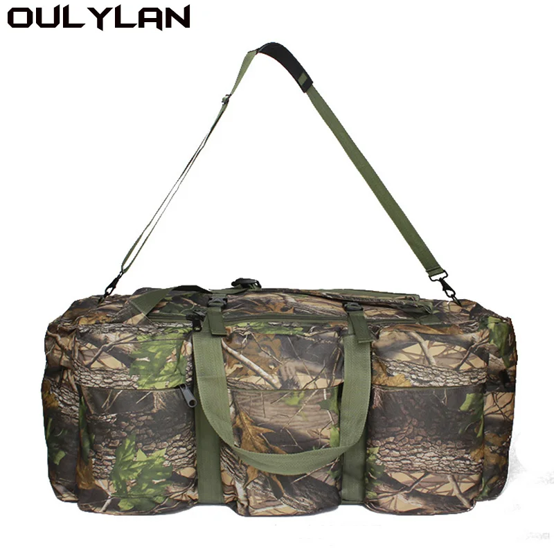 

Супер-вместительная тактическая сумка для багажа Oulylan, военные водонепроницаемые сумки на плечо 100 л, рюкзак, уличная Сумка для кемпинга и палатки