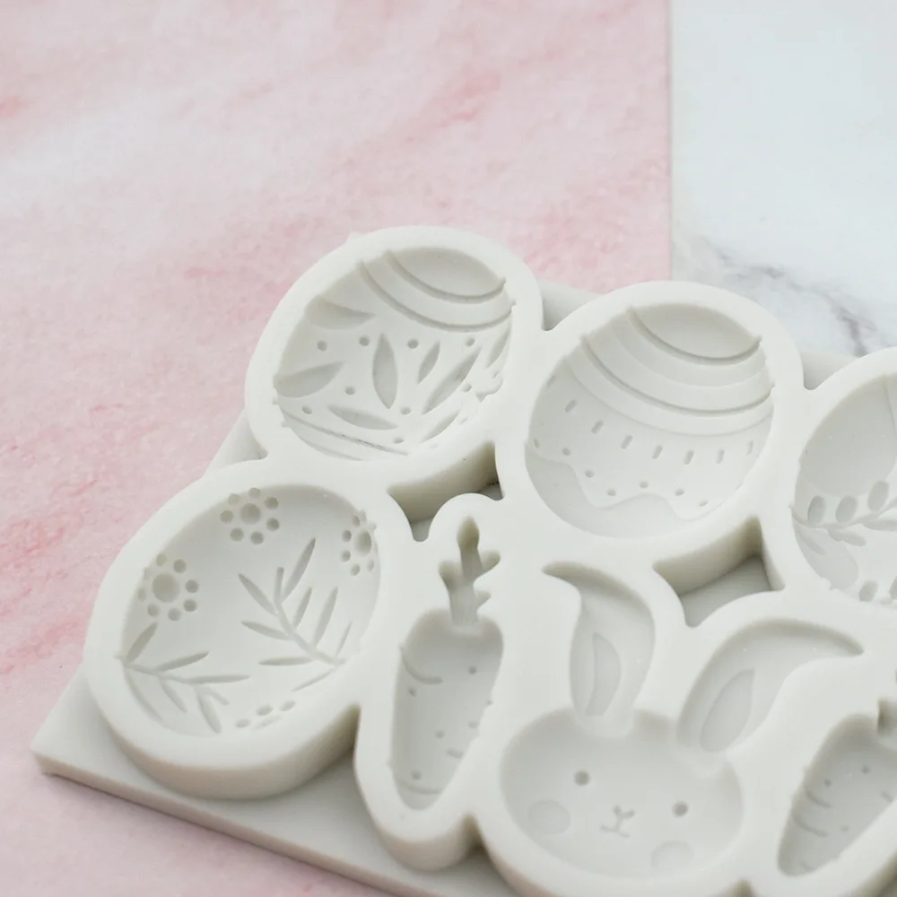 Счастливая Пасха искусственное украшение торта силиконовая форма мультяшный