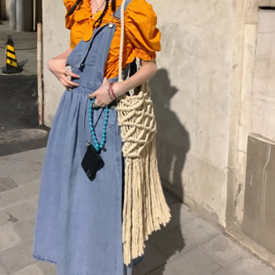 

Woven Cotton Casual Women Shoulder Bags Tassel Hollow Out Ladies Crossbody Bag Large Fashion Shopper Female Handbag Beach Purses