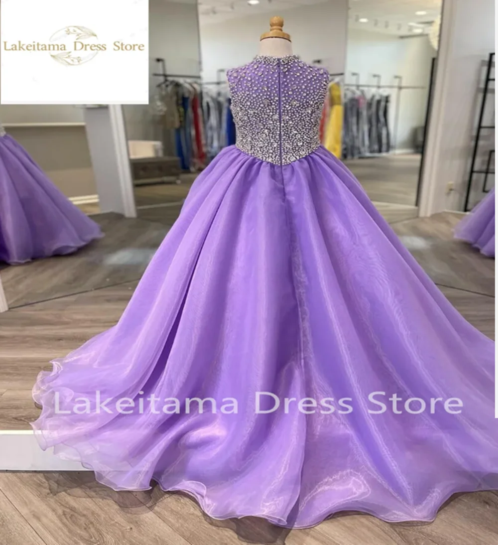 Платья с цветочным узором для девочек элегантные каскадные детские пышные