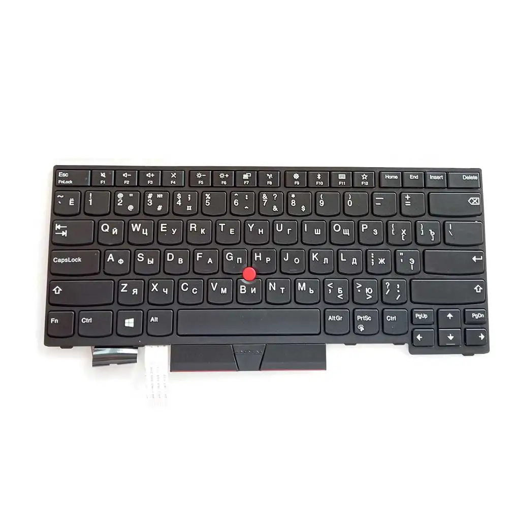 

Клавиатура для ноутбука Бесшумная с указателем Входное устройство клавиатура Запасные части без подсветки Замена для Thinkpad E48