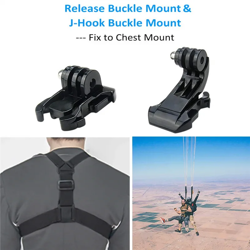 Аксессуары для спортивной камеры набор креплений на шлем с пряжкой-крючком J