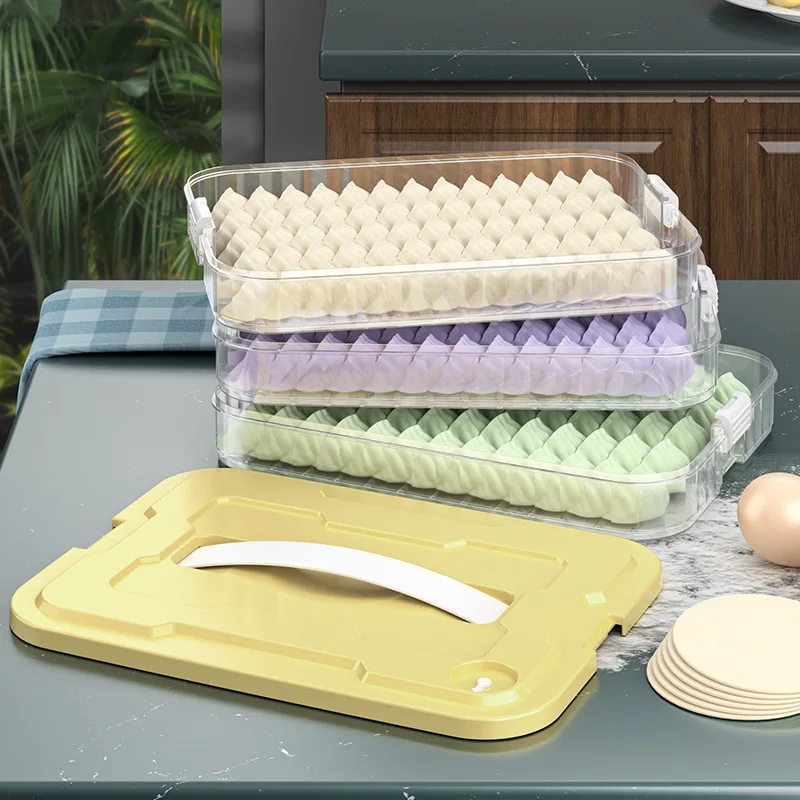 Коробка большого объема для вареников многослойная герметичная коробка