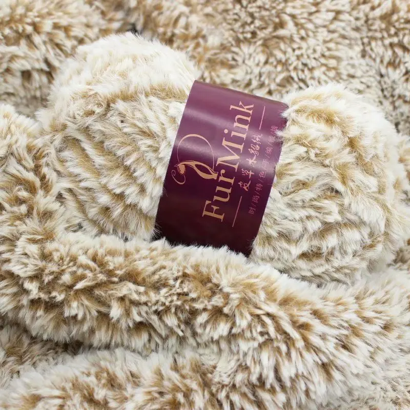 

1 Pieces 100G Fur Mink Wool Suede Faux Mink Wool Hand-Knitted Needle Coarse Yarn Vest Shawl Coat Line yarn cotton yarn