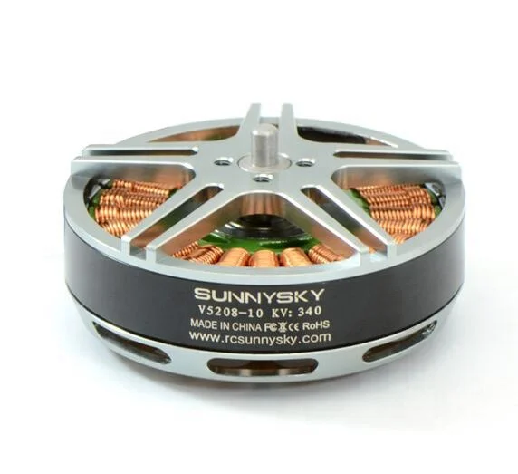 Фото Бесколлекторный двигатель Sunnysky V5208 340KV для радиоуправляемых 4-осевых моделей (1 шт.) №1