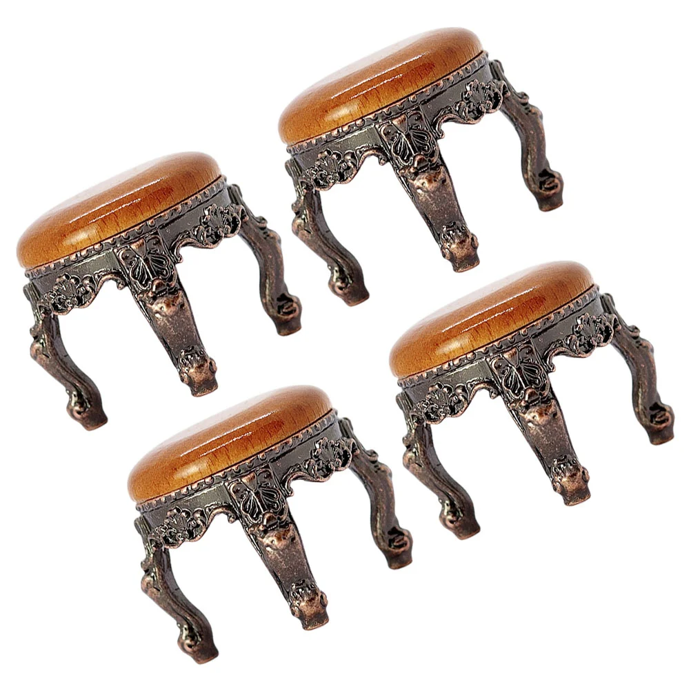 

Mini Stool Furniture Model Miniature Accessories House Statue Layout Prop Decor