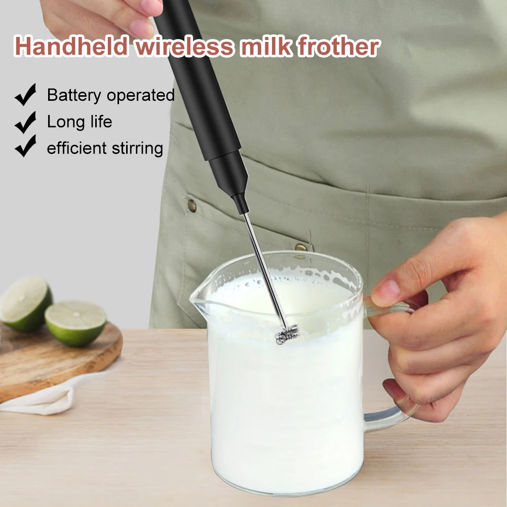 

Electric Milk Frother Handheld Mixer Foamer Coffee Maker Egg Beater Chocolate/Cappuccino Stirrer Mini Blender Kitchen Whisk Tool