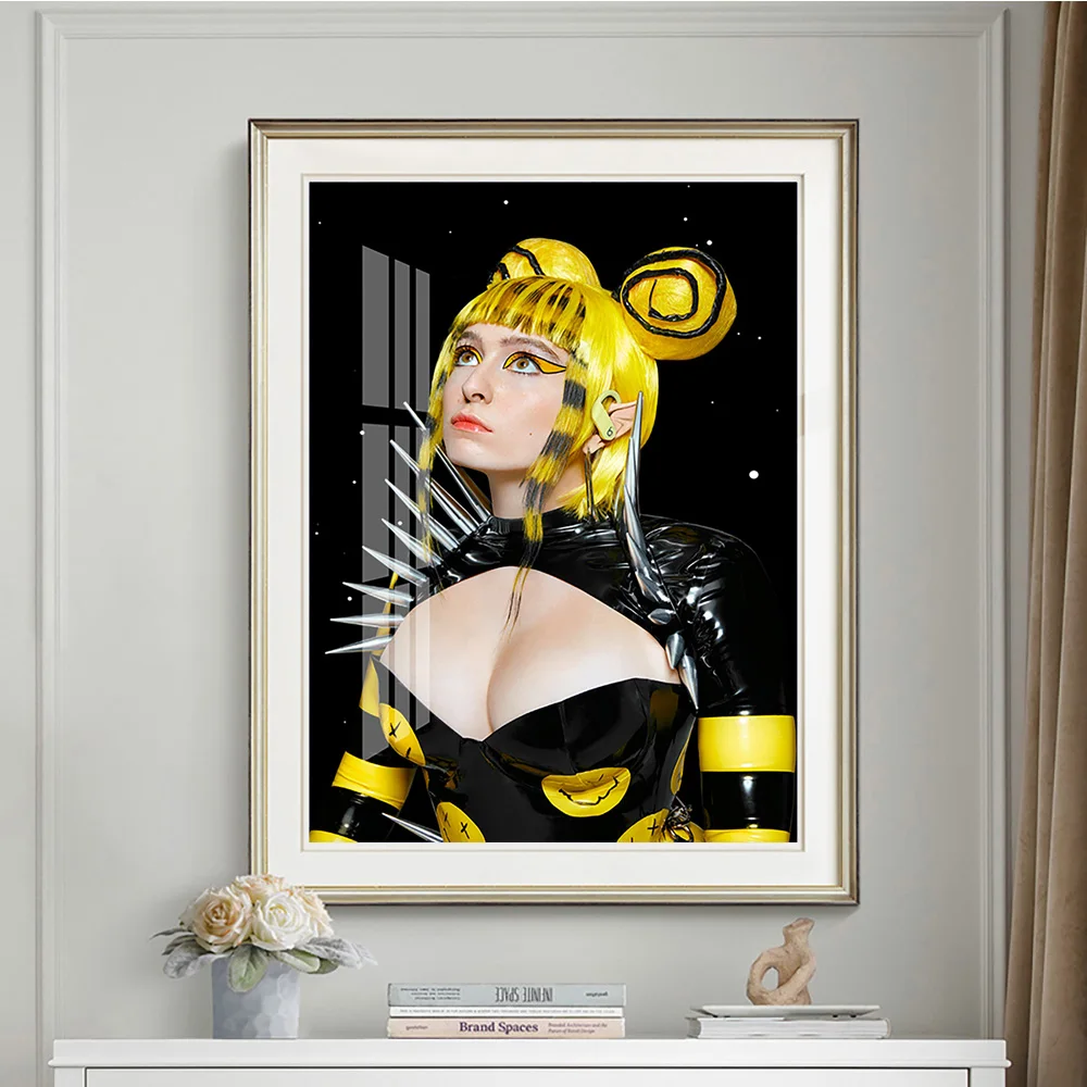 Настенные постеры и принты Ashnikko Rapper Music Star Картина на холсте Rap Singer декоративное