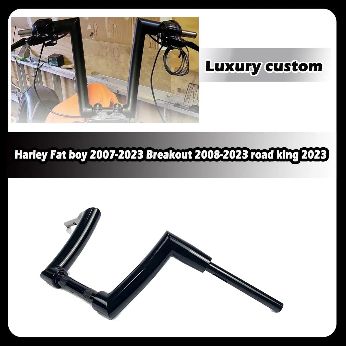 Высококачественный роскошный мотоциклетный руль ZDQ на заказ от 2 до 1-1/4 дюймов Rise