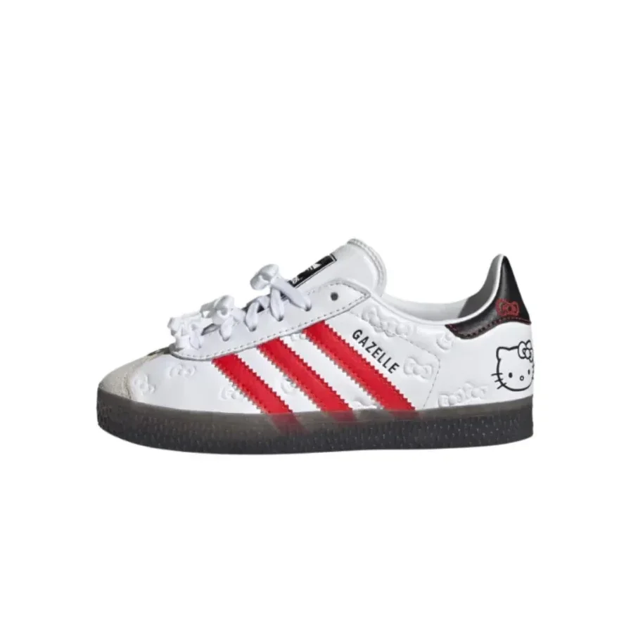 Hello Kitty x adidas originals GAZELLE Стильные и универсальные детские кроссовки с