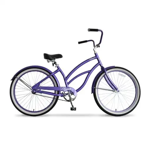 

26 Inch Beach Cruiser Bike, Purple Folding ebike Folding ebike Bike Vicicketa electrica E bike folding Ebike Ebike Bike E bike f