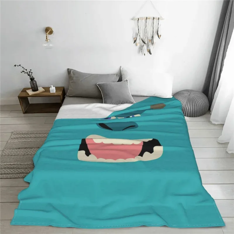 

Monster Cartoon Anime Blanket Coral Fleece Plush Print Portable Super Soft Throw Blankets For Bedding Car Bedspreads