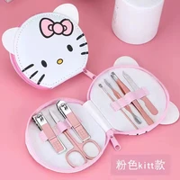 sanrio hellokittynail clipper set mini cute cartoon nail clipper girl heart nail art tool portable set