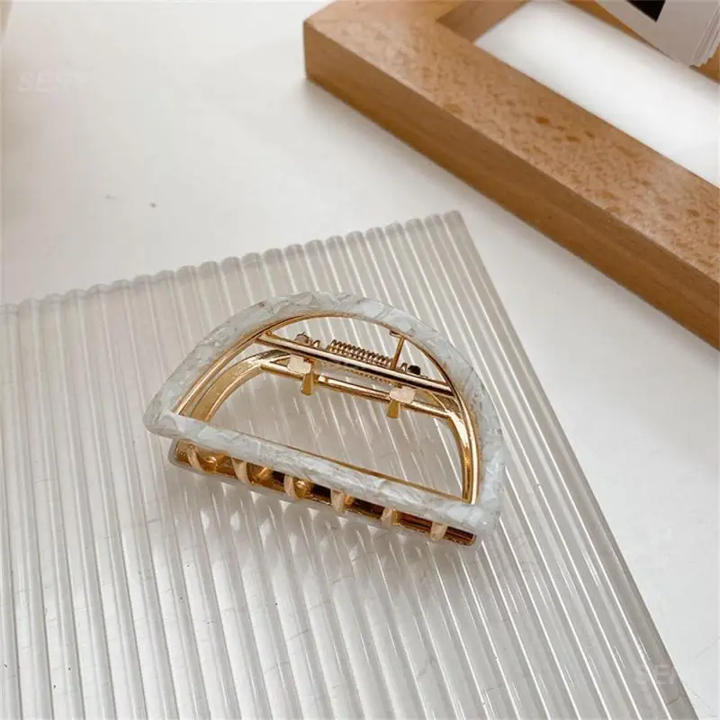 Прочный и крепкий полукруглый зажим для волос с вырезами аксессуары из