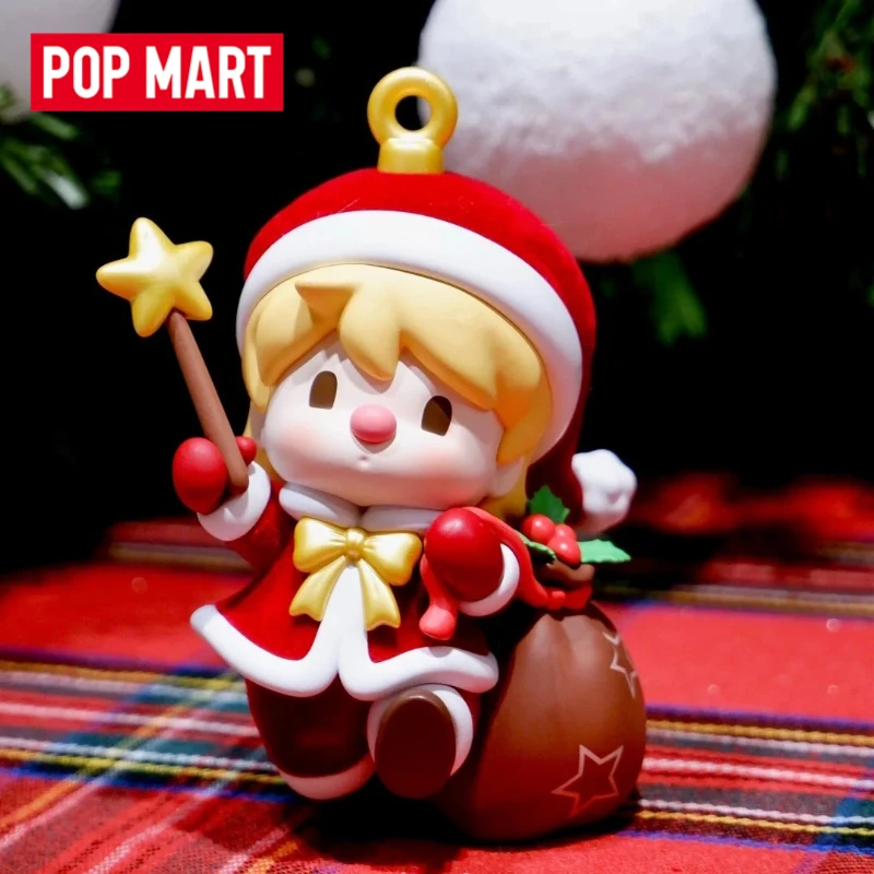 Фото PopMart Sweet Bean Your Эксклюзивная праздничная слепая коробка, милая аниме-фигурка, кулон, орнамент, сборная модель игрушки, сюрприз, Рождественский подарок №2