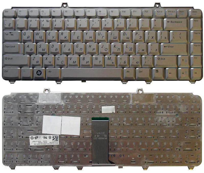 Клавиатура для Dell Inspiron 1525 русская серебристая | Компьютеры и офис