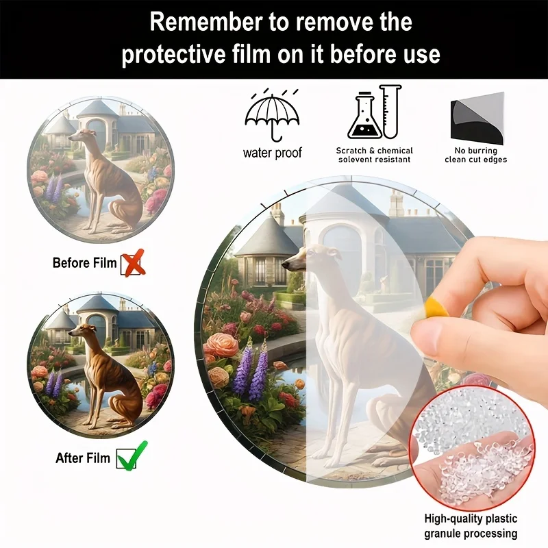 Испанский борзой витраж висящий Ловец солнца многофункциональная акриловая