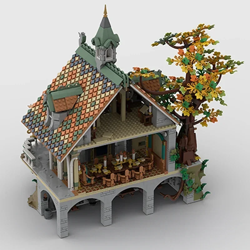Модель Ring King Street View Moc Building Bricks The Last House Technology Модульные блоки Подарки