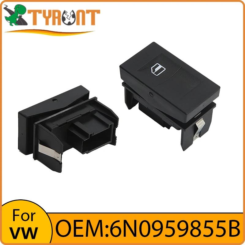 

New TYRNT Single Button Electric Window Lift Control Switch 6N0959855B For VW Derby Polo Classic 2000-2002 Interior Accessories