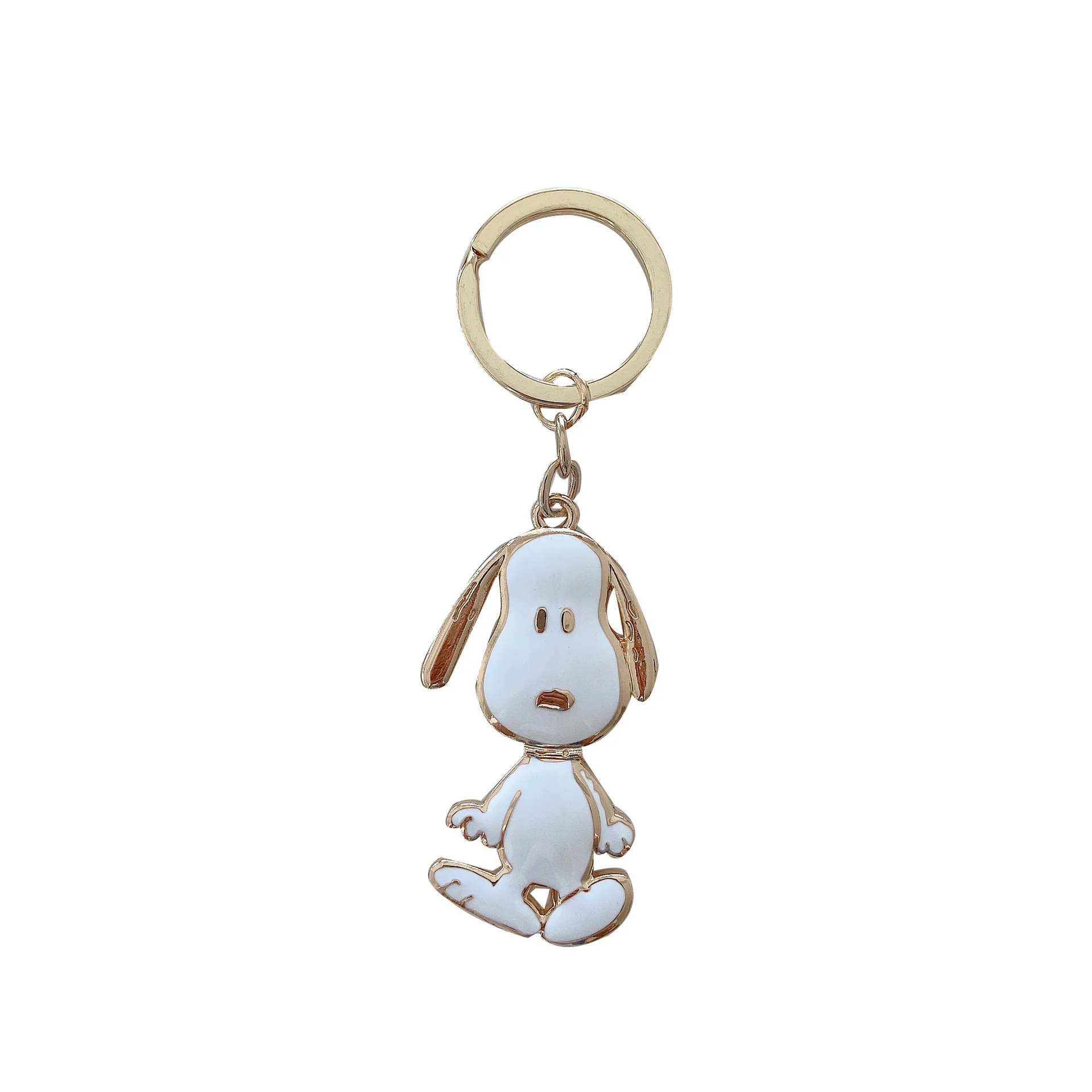 Snoopy Мультяшные брелки из сплава милый брелок для ключей женский очаровательный