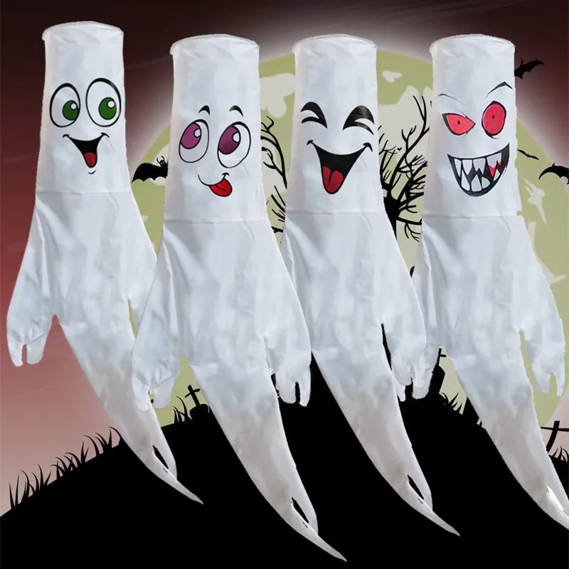 

Halloween Decorations LED Flashing Light Gypsophila Ghost Festival Glowing Wizard Ghost Hat Lamp Decor Outdoor Hanging Lantern