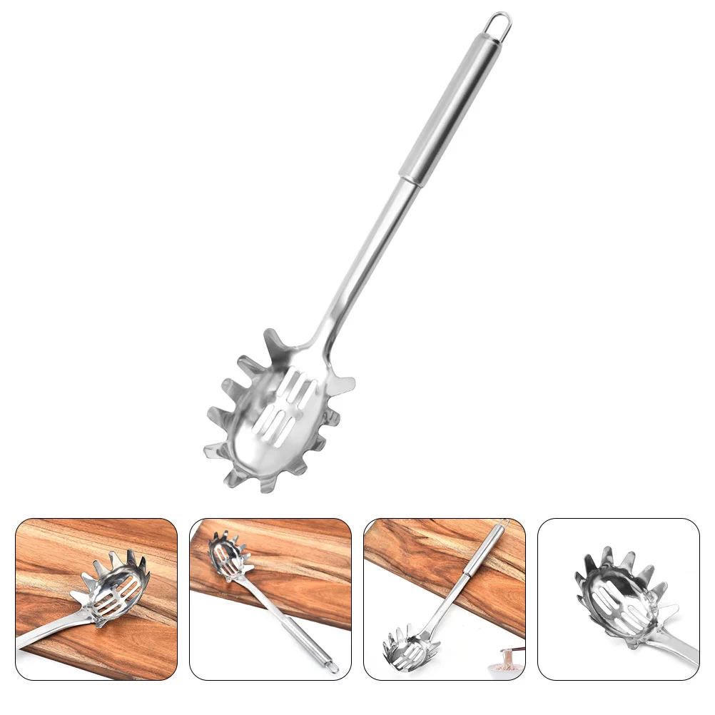 

Spaghetti Fork Spaghetti Noodles Pasta Baking Strainer Stainless Steel Spoon Spaghetti Spoon Noodle Spoon Portable Pasta Utensil