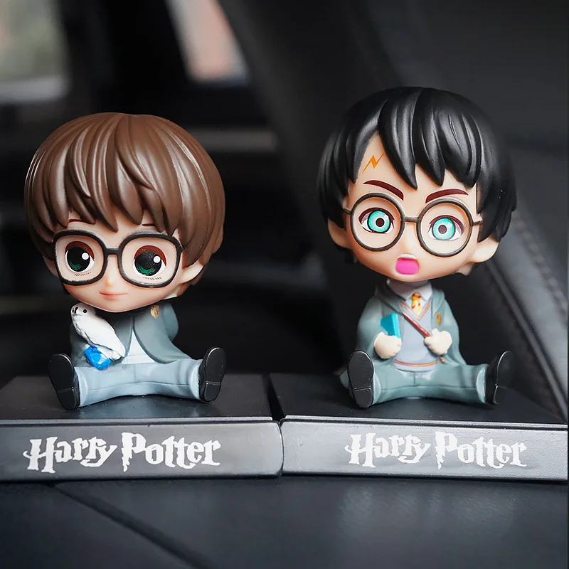 

Kawaii Cute Harries Q Version Potters Bobblehead Figure Car Decoration Car Accessories Cartoon Creative Gift Inside The Car