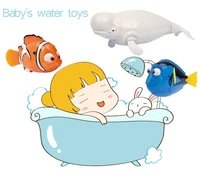 robotic electronic battery operated activated fish swimming toy play water bath white whale pet toys for kids children gifts