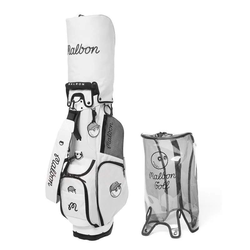 MALBON GOLF Fashion Golf Caddy Bag Men's and Women's New Nylon Standard Bracket Bag Outdoor Golf Club Bag Ball Bucket