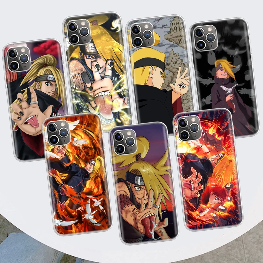 

Naruto Deidaras Phone Case For Apple iPhone 11 12 13 Pro 7 XR X XS Max 6 6S 8 Plus + Mini 5 5S SE Print Soft Cover Coque