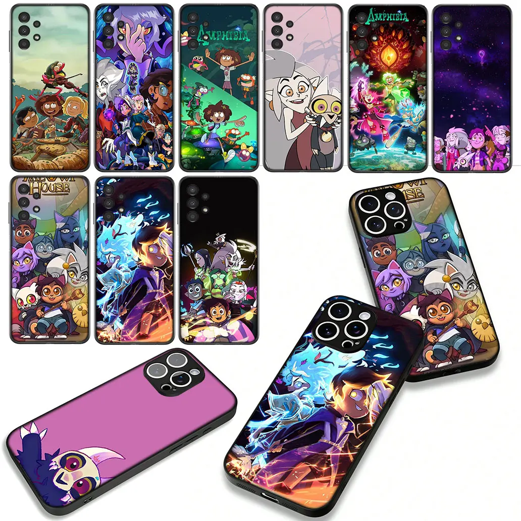 Чехол Amphibia The Owl House для Samsung Galaxy A55 A56 A25 A21S A34 A54 S8 S9 S20 S21 FE A53 A13 A12 A14 A33 A70 A71 A51