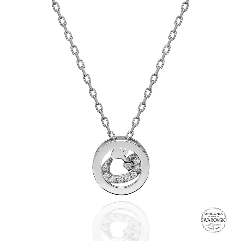 ?? ネックレススターリング925,スターリングシルバー,スワロフスキー,ジルコニア,文字