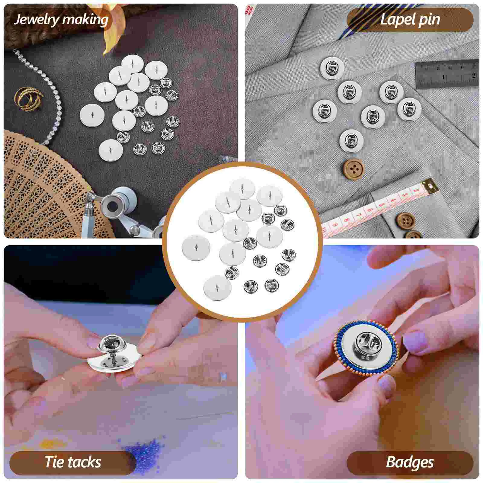 Основа для броши из нержавеющей стали 10 шт.