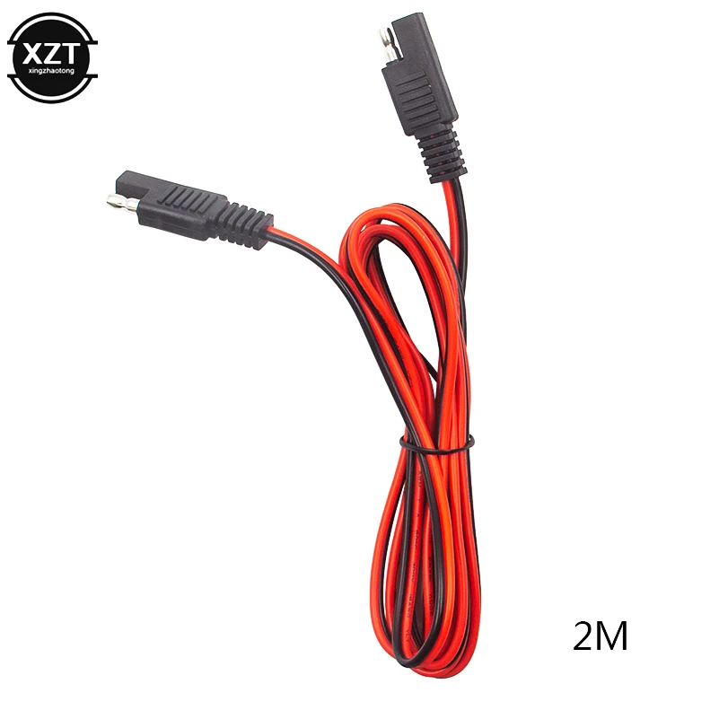 

Удлинительный кабель 18AWG SAE к SAE, чистая медь, 0,7 квадратных, 12 В, 10 А, соединительный провод для аккумулятора к солнечной батарее, провод питания SAE 2 м 1 м