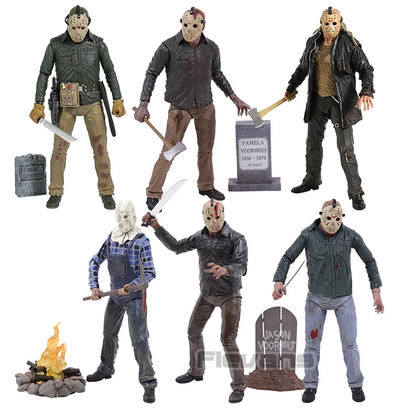 NECA Jason Voorhees Movable Assemble Action Figure Figurine Model Toy