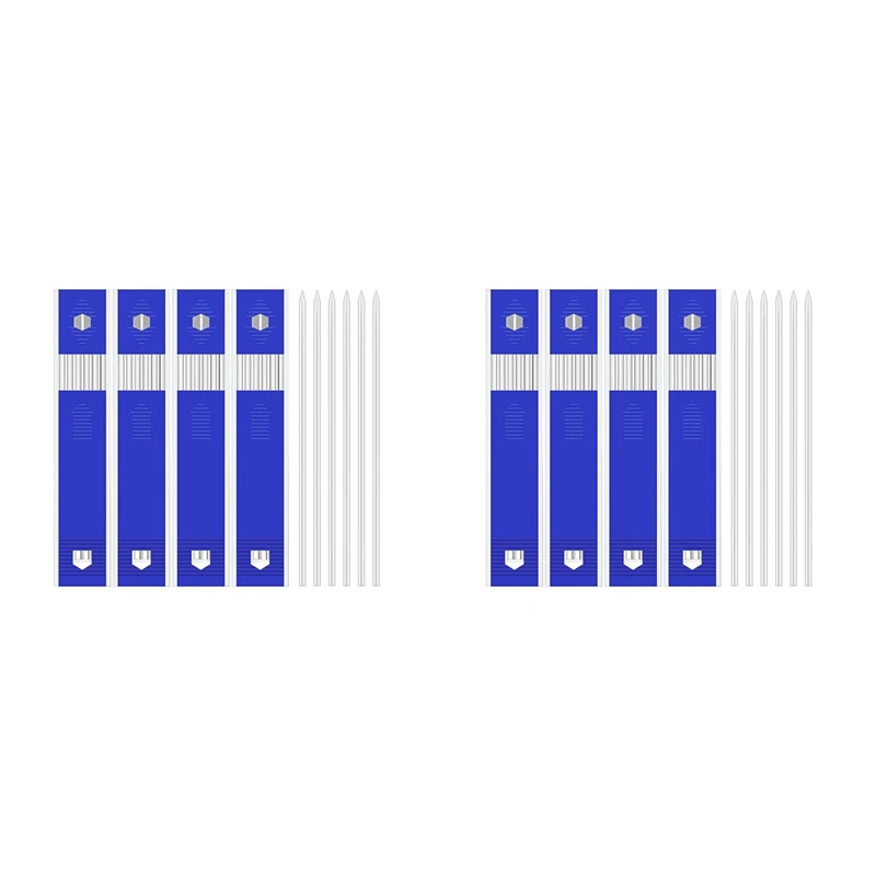 

48 Pieces Carpenter Pencil Lead Refills 2.8 Mm White, Solid Mechanical Carpenters Pencils Refill Replacement
