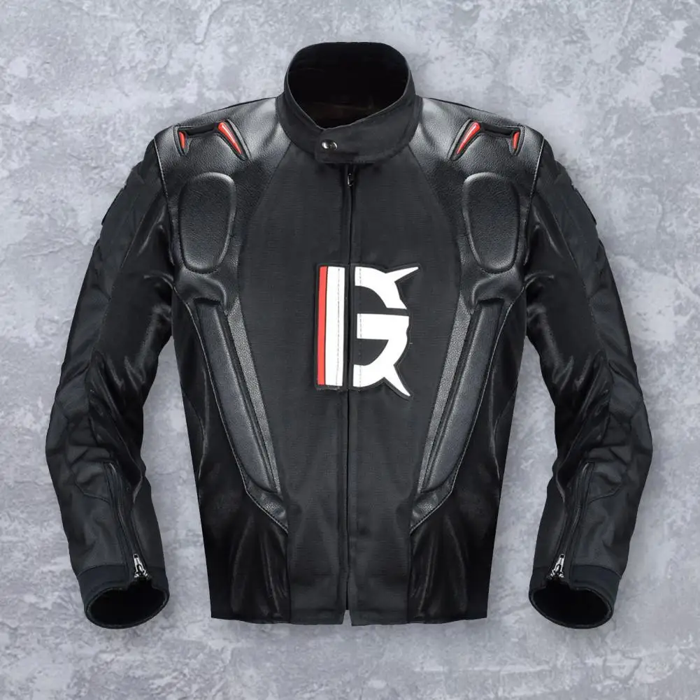 Stylish Motorcycle Jacket Long Sleeve Hidden Pockets Racing Suit Motorbike Racing Jacket Suit