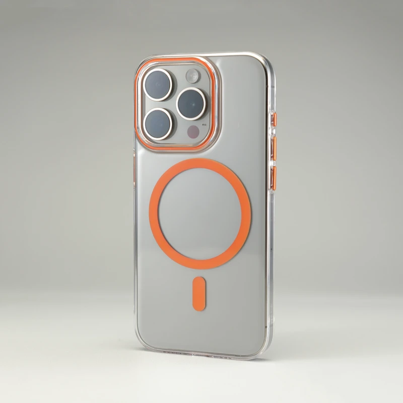 Ультратонкий Прозрачный Кристальный чехол MagSafe для телефона iPhone 16 15Pro max 15 14 Pro 13 12