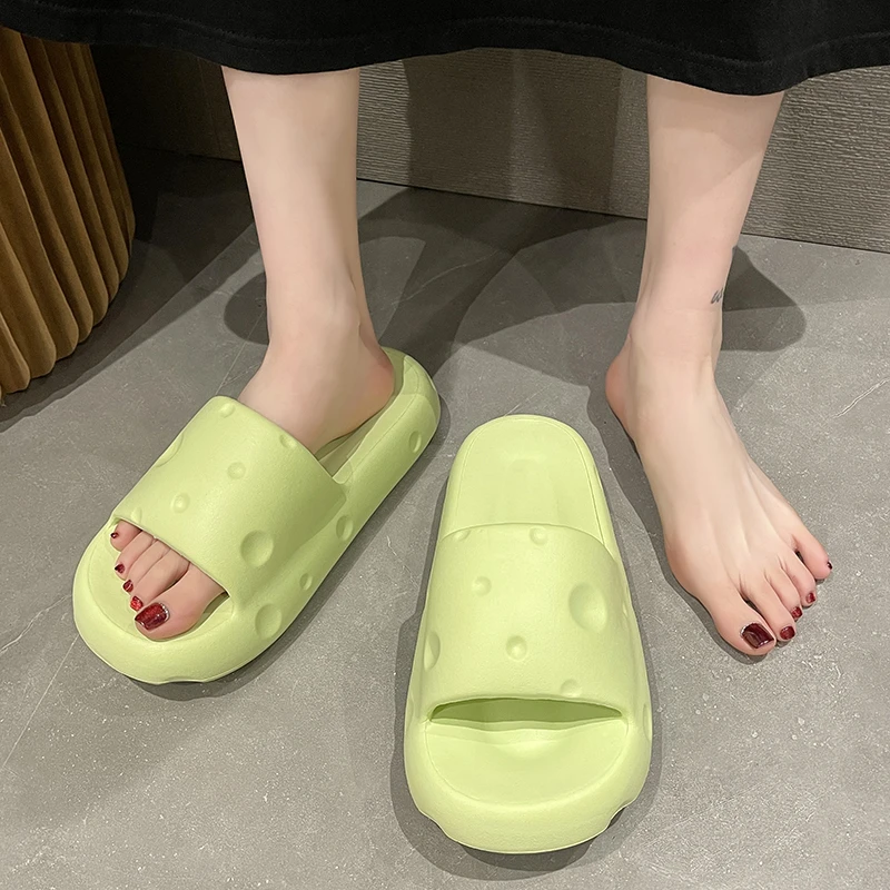 

Women's 2023 Summer Comfortable Sandals Candy Color Sandals Women's Indoor Home Round Toe Non-slip Platform Sandals
