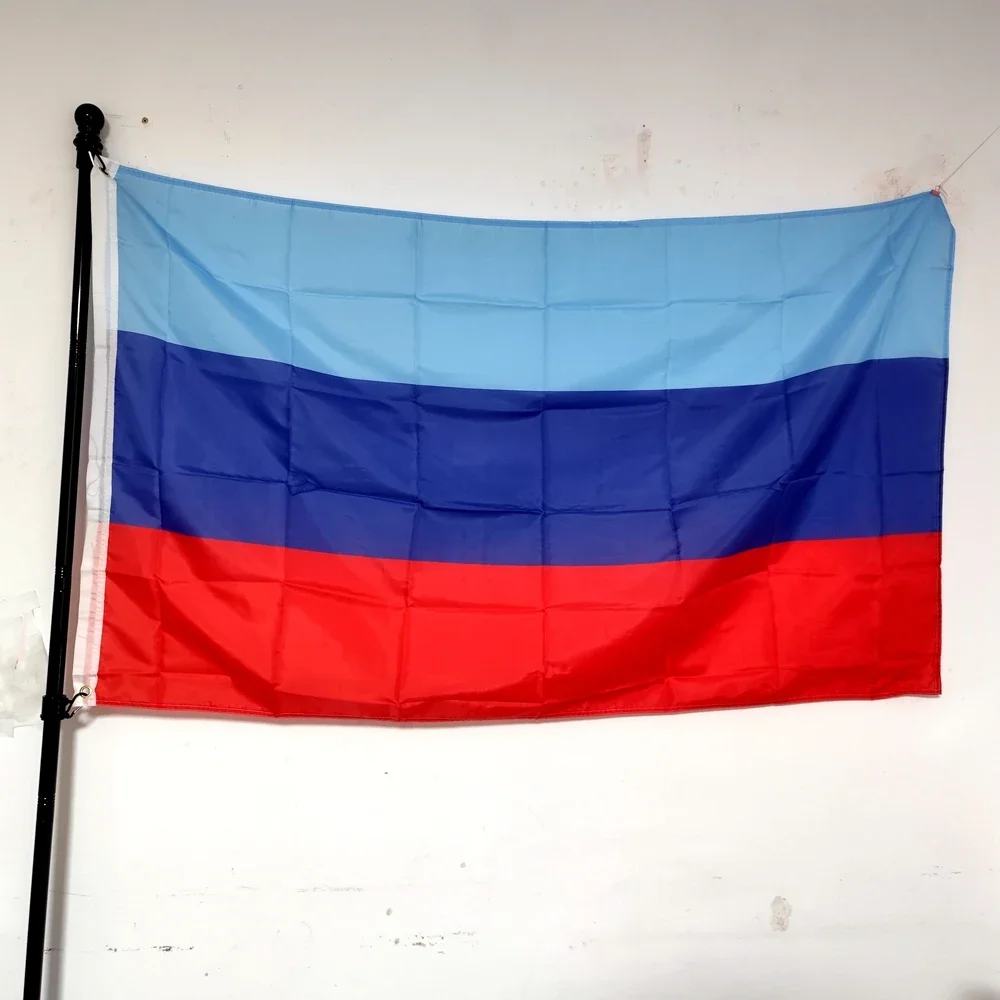 Эмблема Люханского Флаг Наружное Украшение 90x150см Полиэстер Летающий Баннер