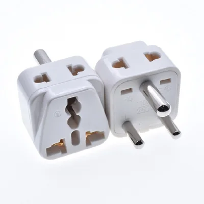 

Universal 10A 250V Copper AU EU UK US to South Africa India Israel Triple Adapter Power Plug Plug Socket 10PCS