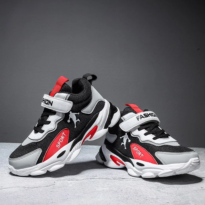 Brand New Kids Shoes Breathable Mesh Sport Shoes Running Shoes Lightweight Boys Sneakers Children's Basketball Shoes Size 29-40