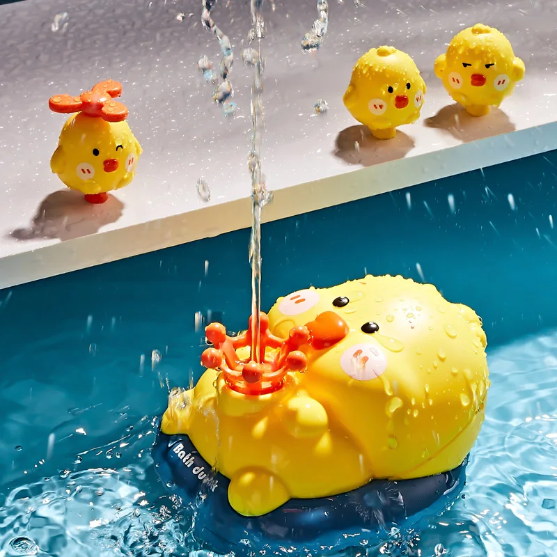 

Electric Duck Shower Baby Bath Toy Bathtub Suction Spinner Water Play Spray Todler Bathroom Park Game Girl 3 Years For Children