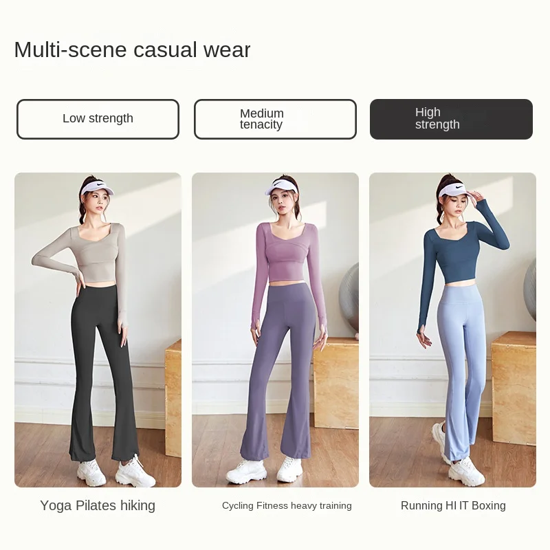 1/2 PCS High Elastic Yoga Leggings Suit Nude Feel Seamless Quick Dry Outdoor Fitness High Waist Top Sports Workout Gym Clothes