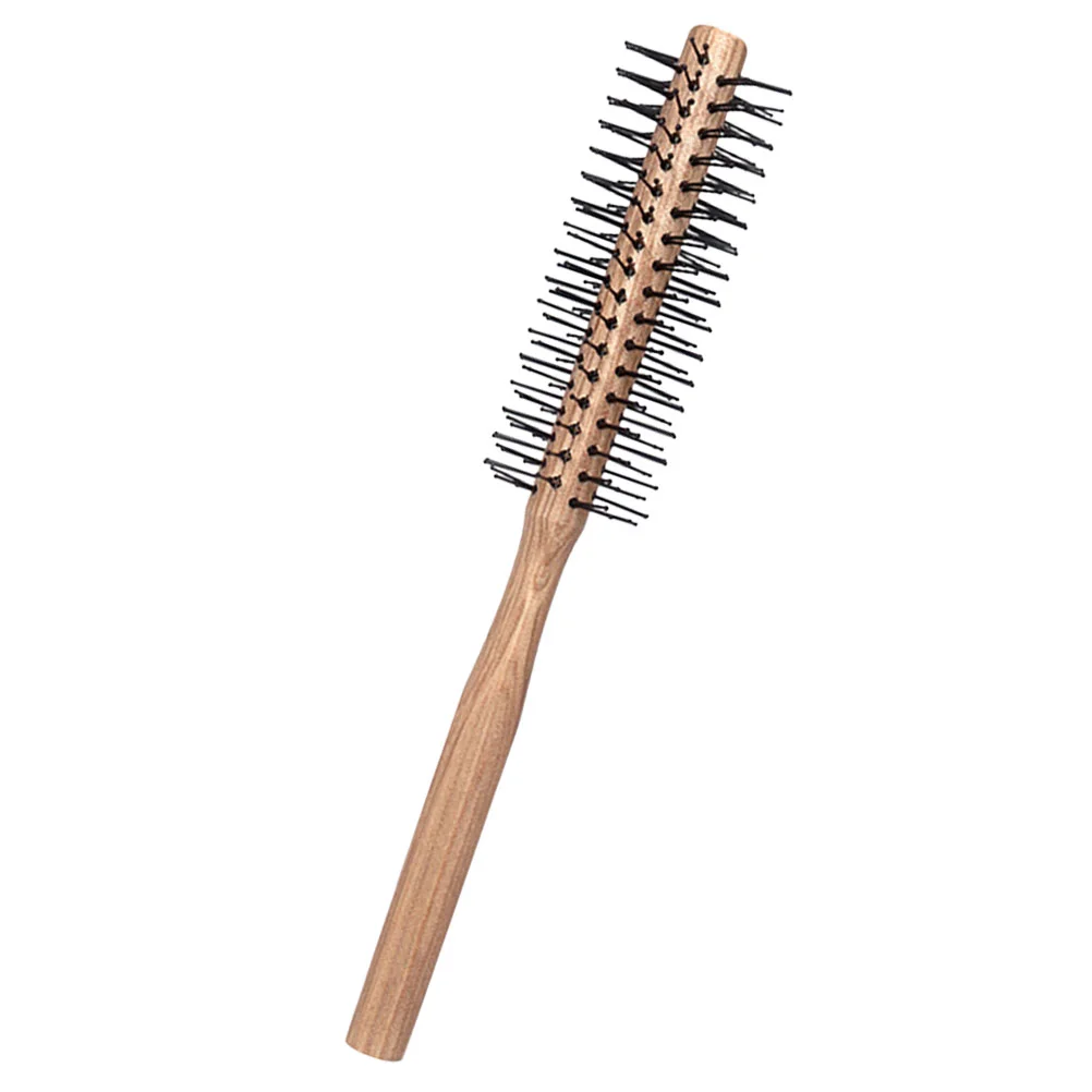 

Solid Wood Mini Curling Comb Combs Curly Hair Lotus Tree Hairbrushes Women Blow Drying