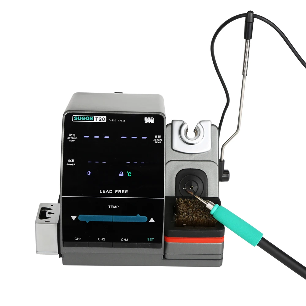 

New Style 220V 110V Sugon Electric Soldering Iron T28 Welding Station With Soldering Iron tip 120W