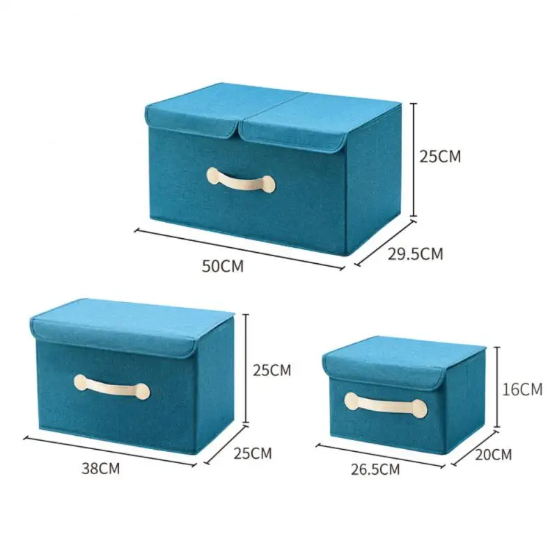 

Sturdy Storage Box Folding With Lids Clothes Organizer Collapsible Cupboard Organizer Toy Box Storage Dustproof Cube Durable