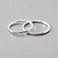 silver ring female design niche element circle silver plated light luxury fashion couple personality index finger ring jewelry