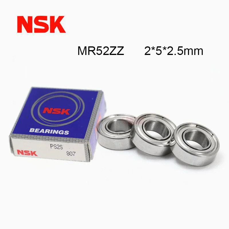 Japan NSK MR52ZZ Bearing ABEC-7 5/10PCS 2*5*2.5 mm High Speed Miniature MR52ZZ Ball Bearings Good Quality L-520ZZ W52